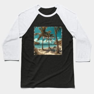 Bonaire Island Design Baseball T-Shirt